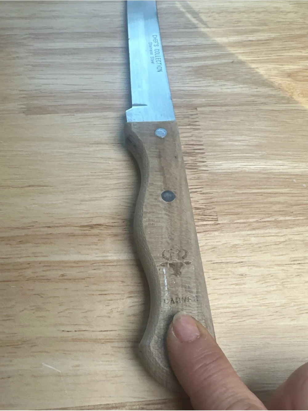 Vintage Chef’s collection Stainless Steel Japan carving knife double rivets